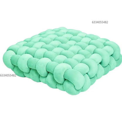 Coussin carré tressé
