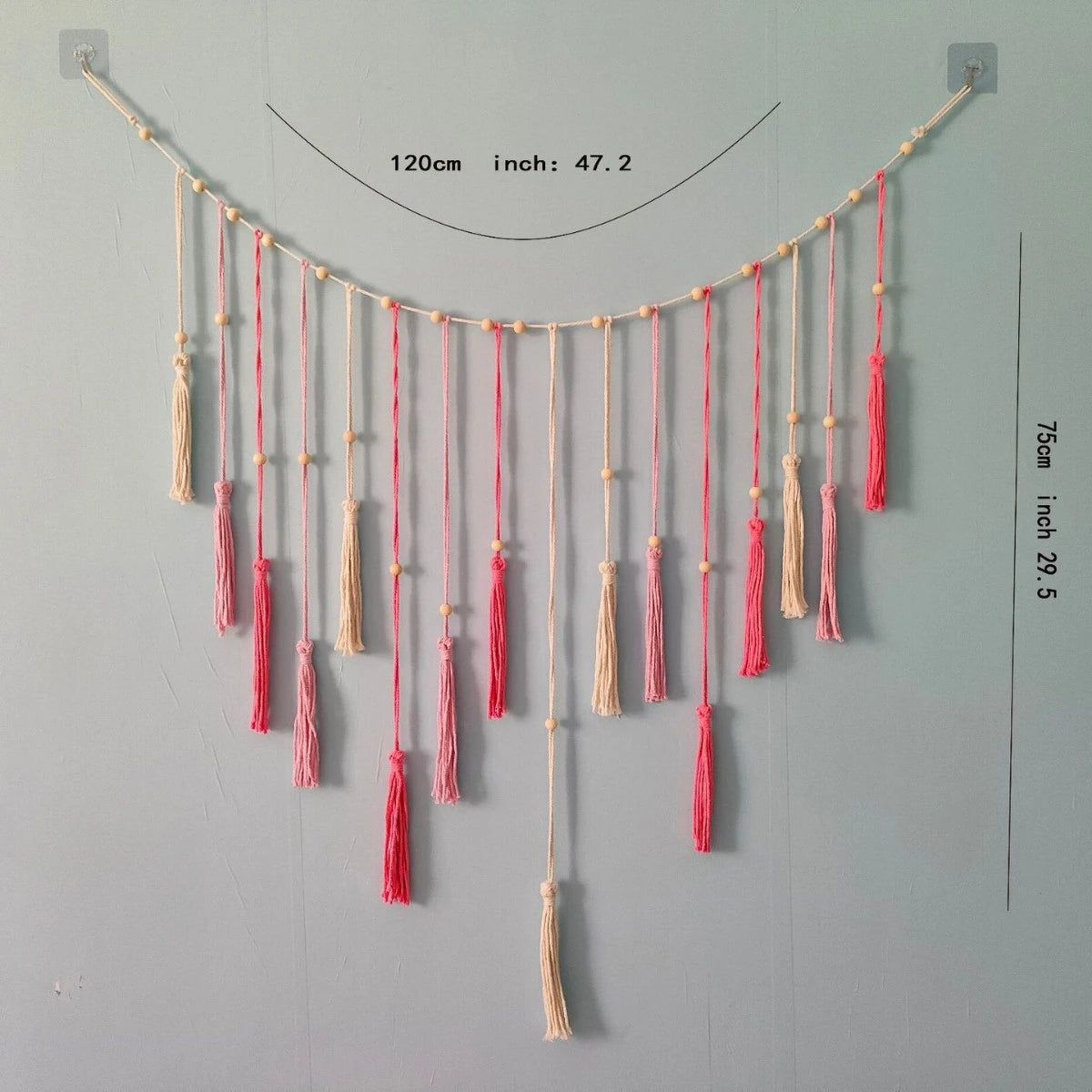 Décoration murale en macramé