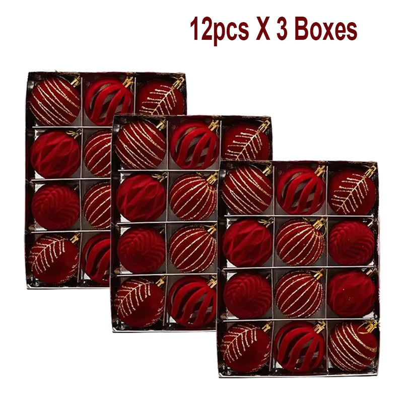 Lot de boules de Noël – Décorations de sapin multicolores
