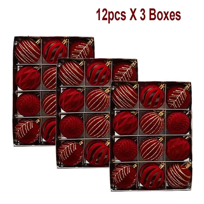 Lot de boules de Noël – Décorations de sapin multicolores