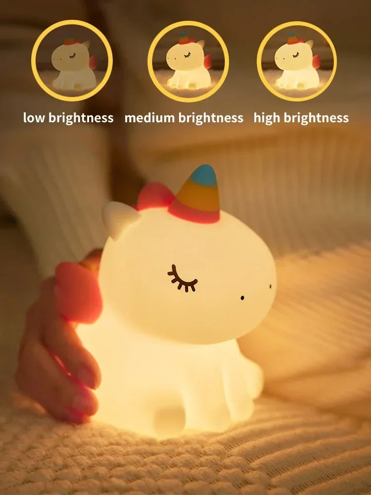 Veilleuse licorne LED