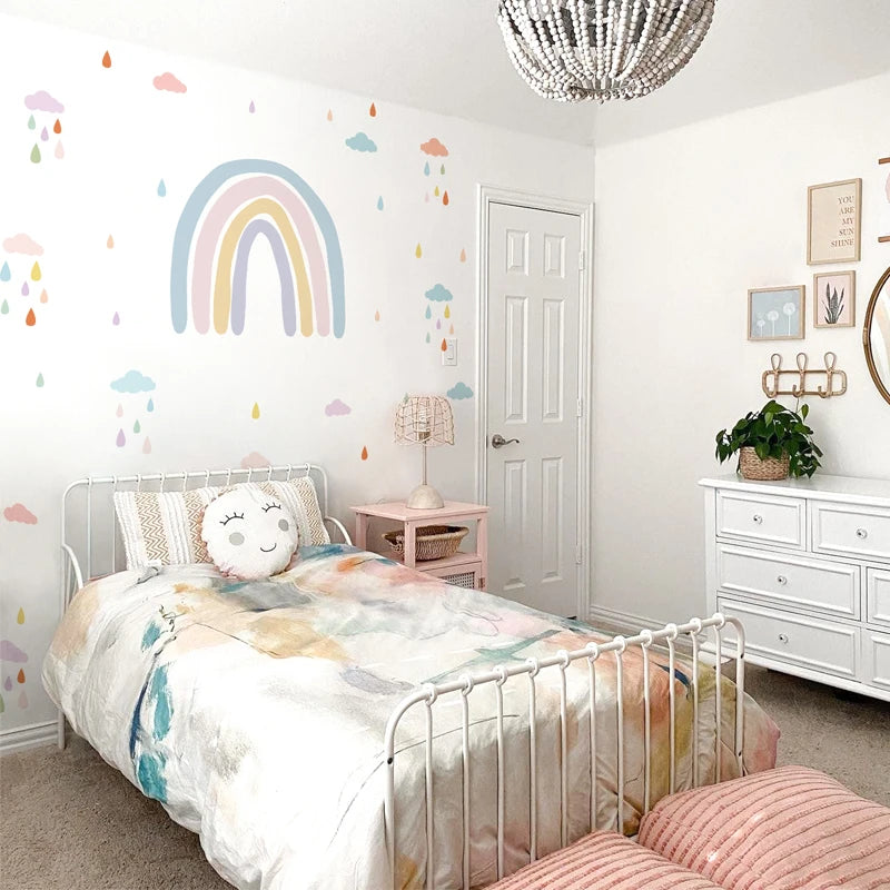 Stickers arc-en-ciel avec petits motifs décoratifs