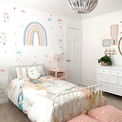 Stickers arc-en-ciel avec petits motifs décoratifs