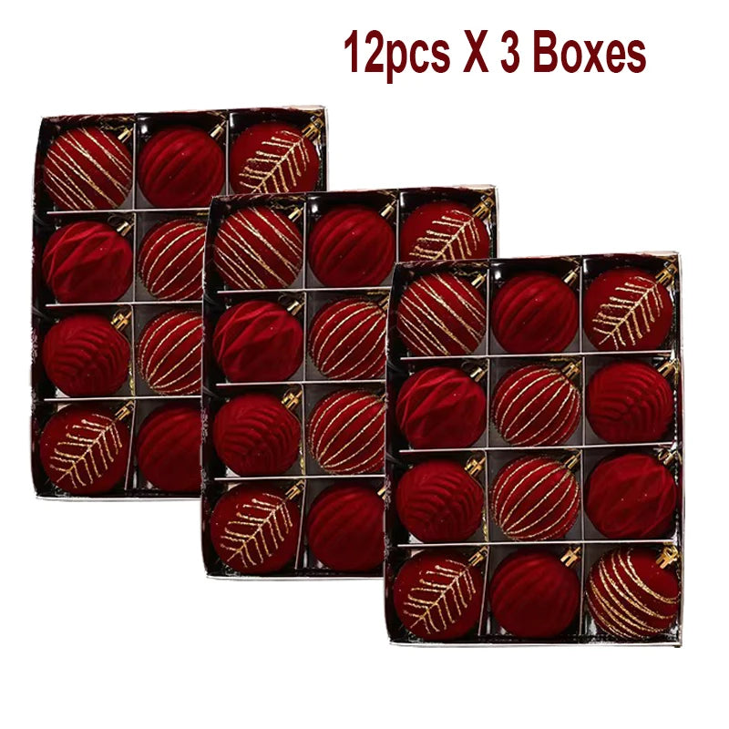 Lot de boules de Noël – Décorations de sapin multicolores