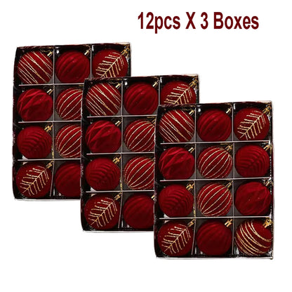 Lot de boules de Noël – Décorations de sapin multicolores