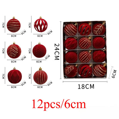 Lot de boules de Noël – Décorations de sapin multicolores