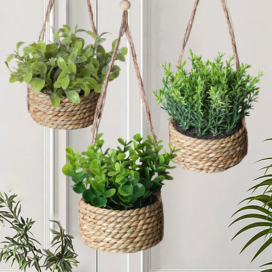 Petite plante artificielle suspendue