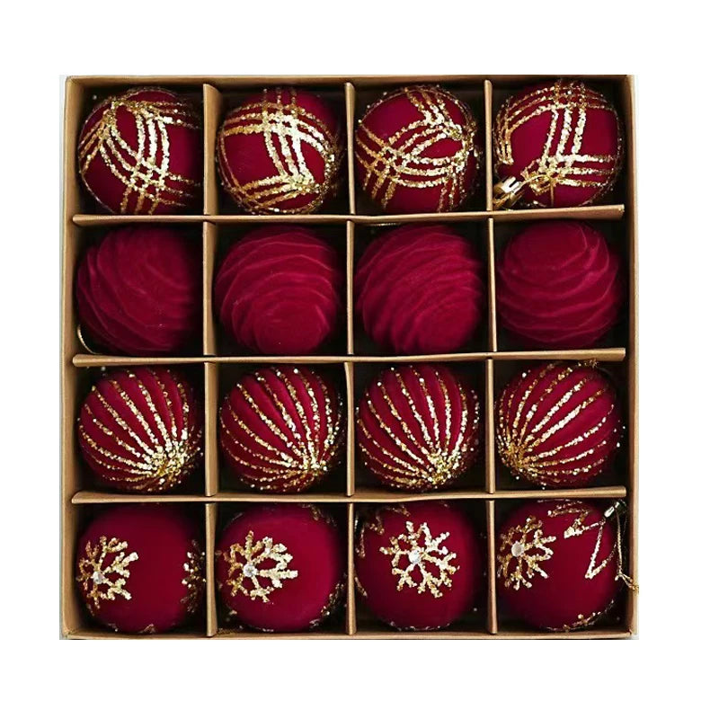 Lot de boules de Noël – Décorations de sapin multicolores