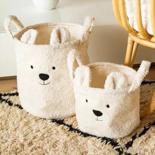 Petits paniers moumoutes avec tête d’ours