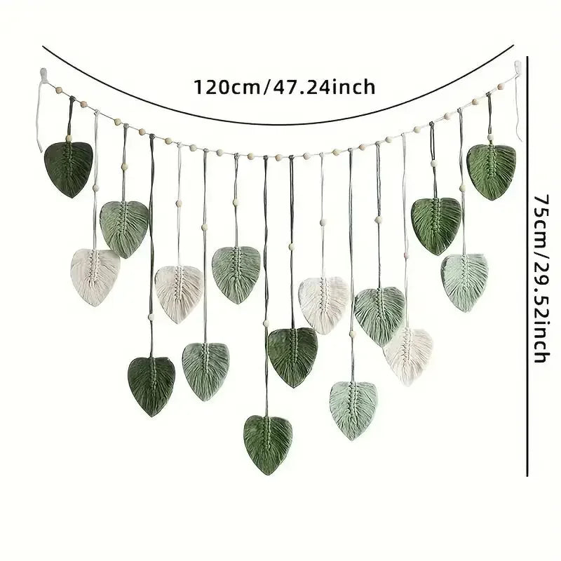 Décoration murale en macramé