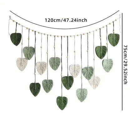 Décoration murale en macramé