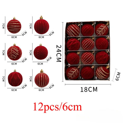 Lot de boules de Noël – Décorations de sapin multicolores
