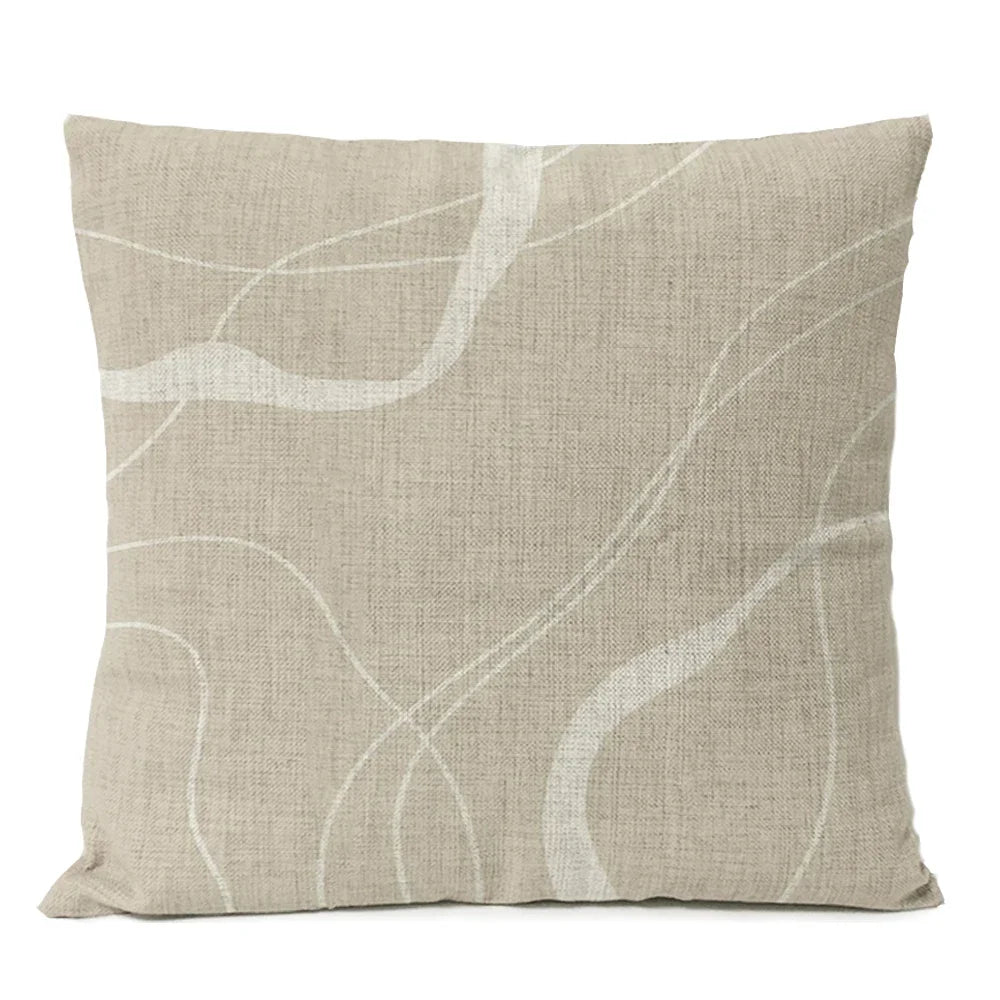 Housse de coussin abstrait et géométrique