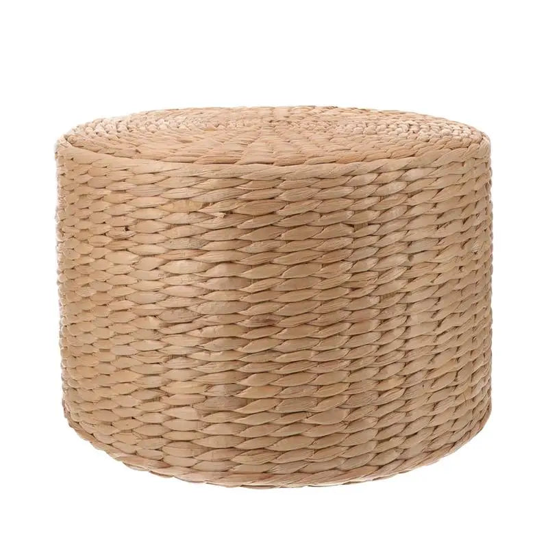 Pouf en rotin naturel – assise d’appoint & déco bohème