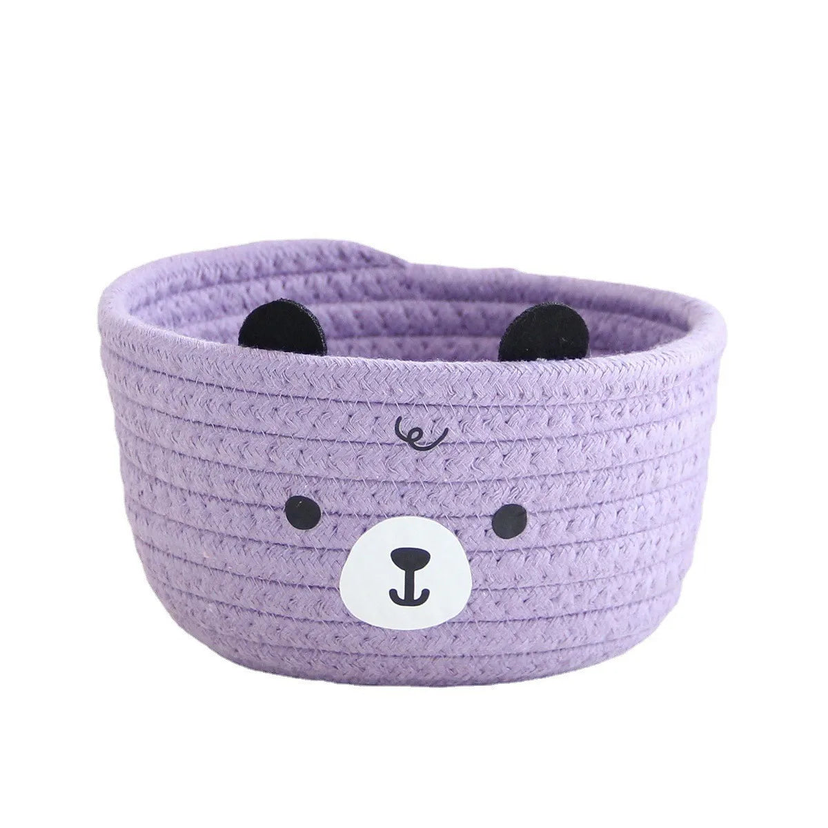 Petits paniers de rangement en rotin