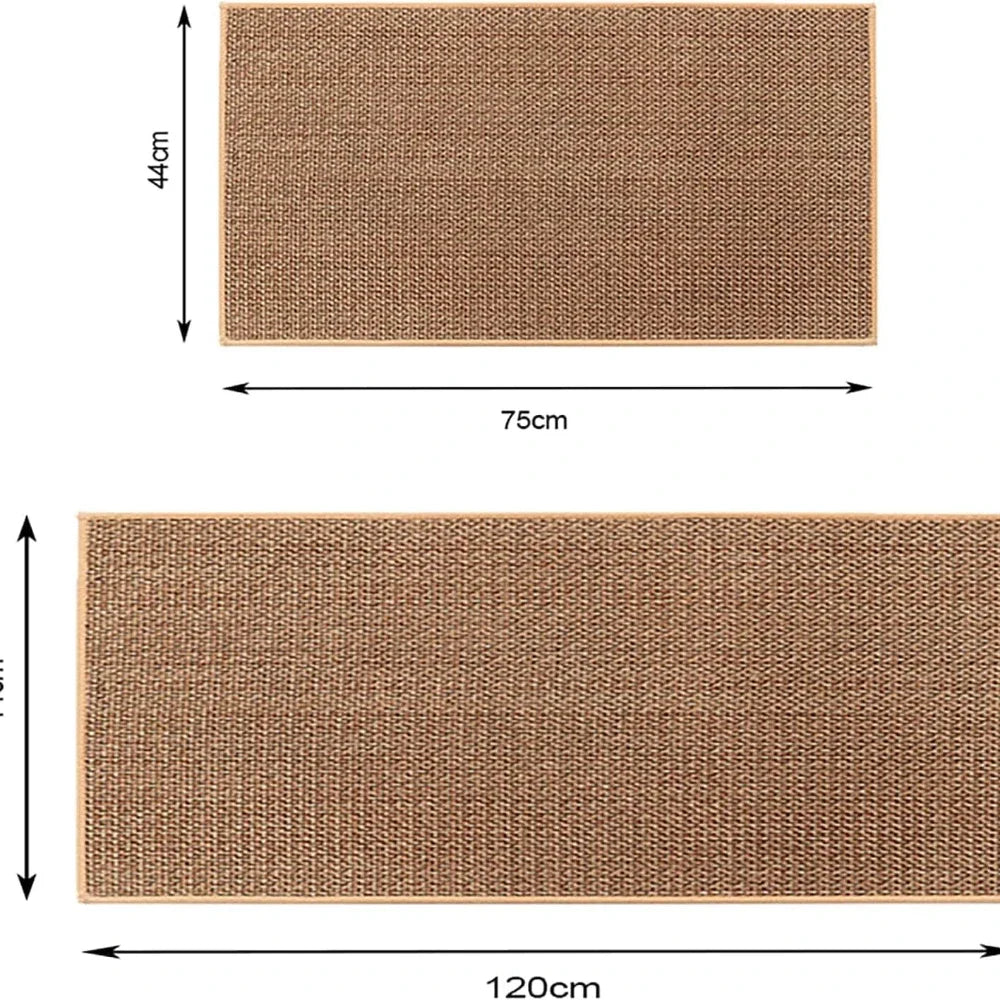 Tapis de cuisine synthétique imitation jonc de mer/sisal