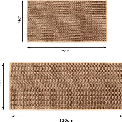 Tapis de cuisine synthétique imitation jonc de mer/sisal