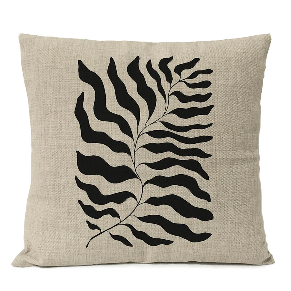 Housse de coussin abstrait et géométrique