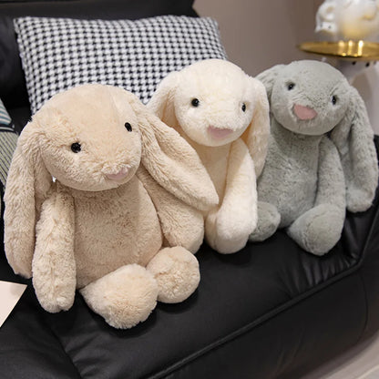 Peluches lapins toutes douces – plusieurs couleurs disponibles (certifiées CE)