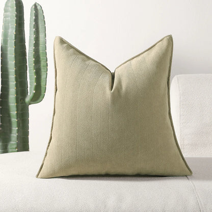 Housse de coussin en chenille douce