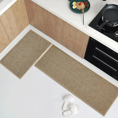 Tapis de cuisine synthétique imitation jonc de mer/sisal