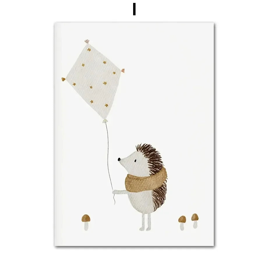 Adorables toiles petits ours pour chambre d’enfant
