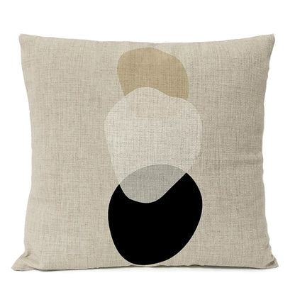 Housse de coussin abstrait et géométrique
