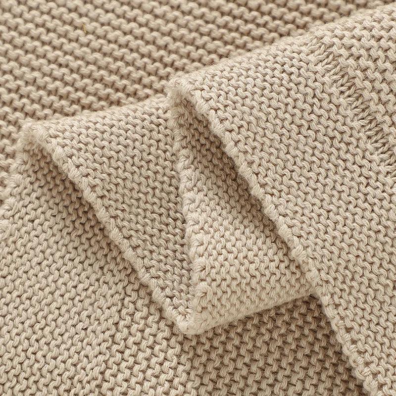 Couverture bébé en coton uni