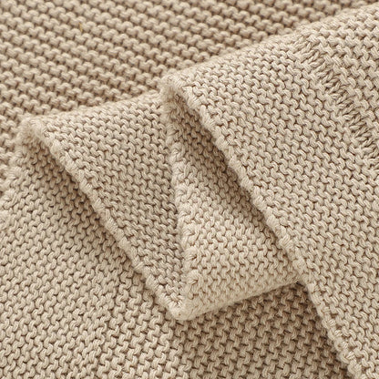 Couverture bébé en coton uni