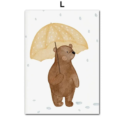 Adorables toiles petits ours pour chambre d’enfant