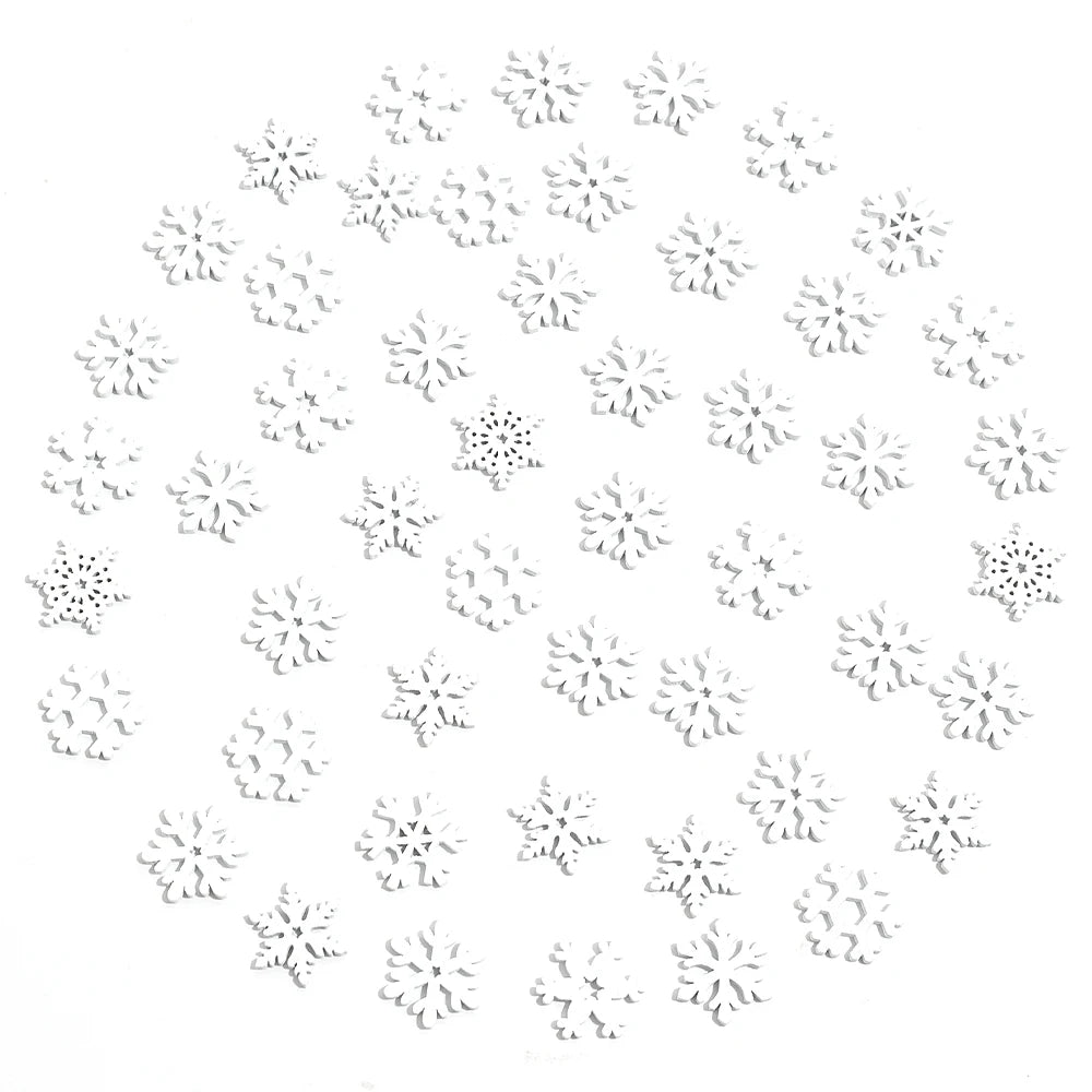 Flocon de neige blanc en bois