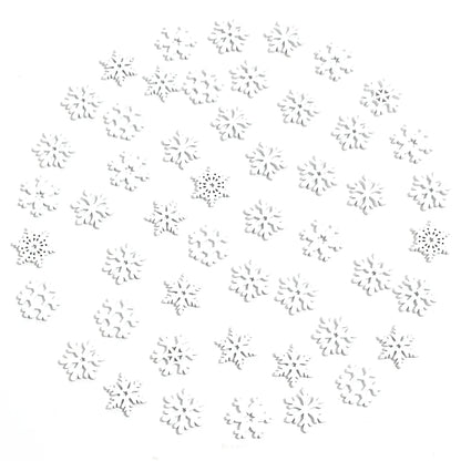 Flocon de neige blanc en bois