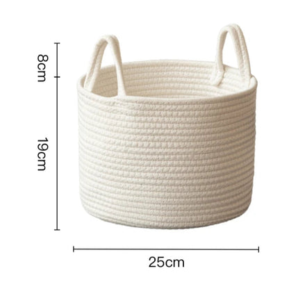 Paniers à linge en coton tissé