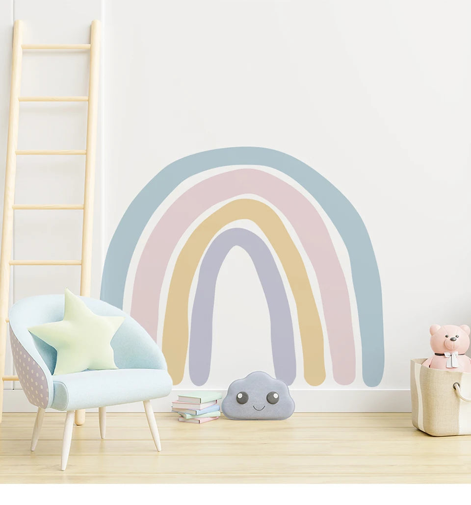 Stickers arc-en-ciel avec petits motifs décoratifs