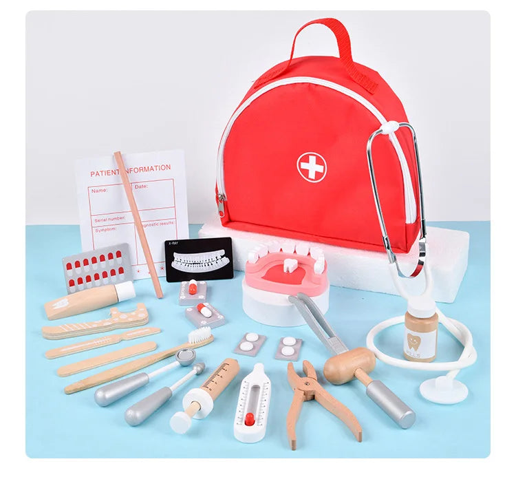 Mallettes de docteur en bois – Jeu d’imitation & imagination sans limites