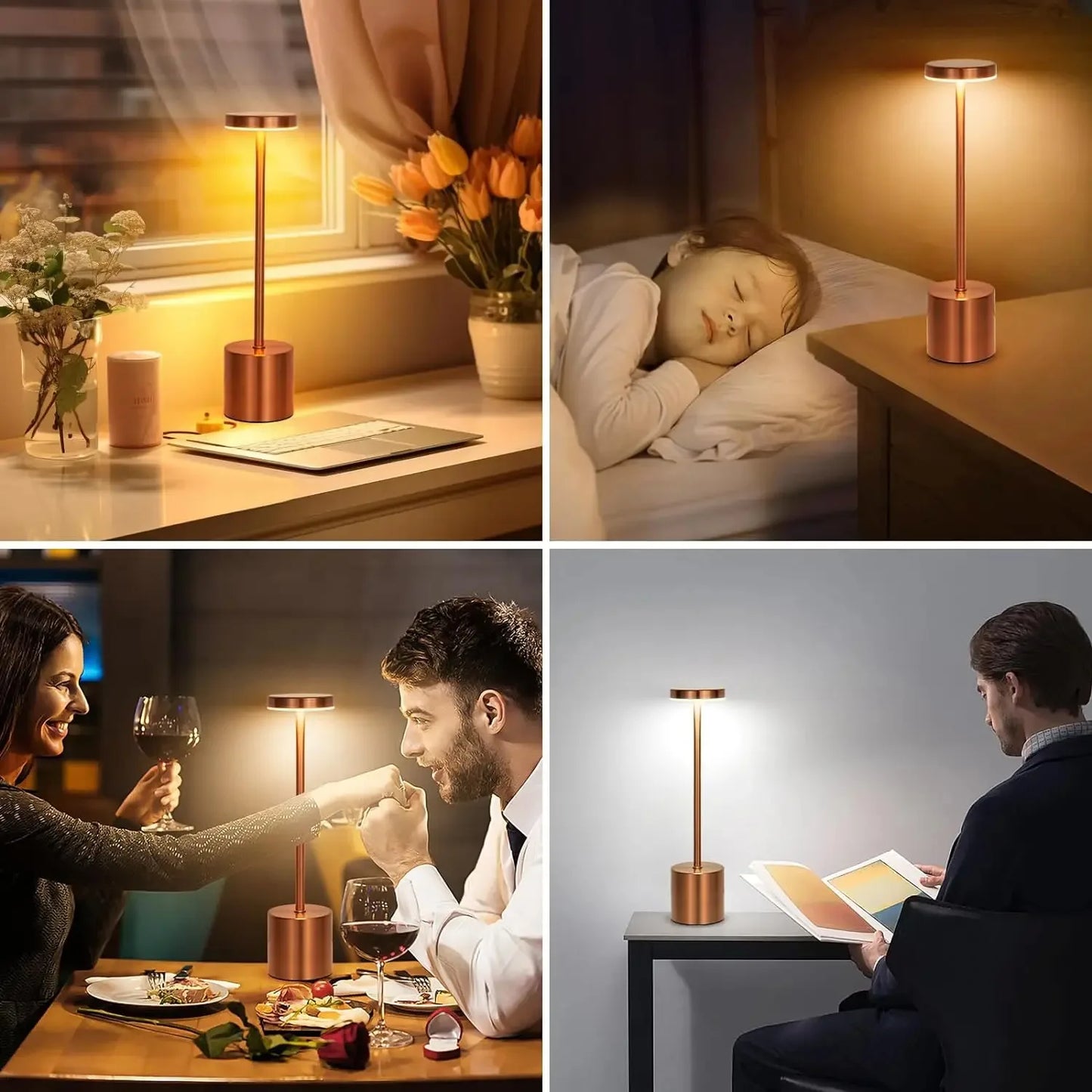 Lampe de table LED rechargeable