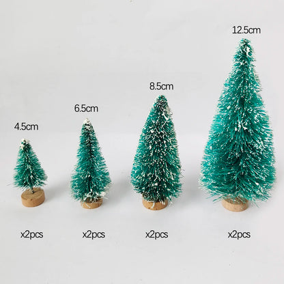 Lot de 5 ou 8 mini-sapins de décoration