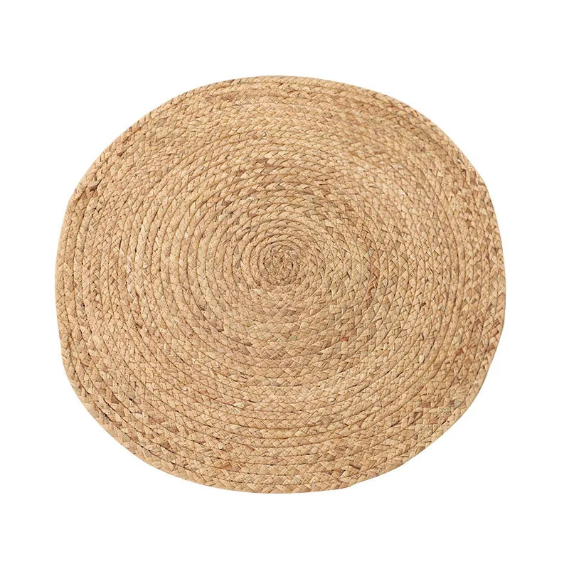 Tapis rond en jute tressée – Naturel et bohème chic