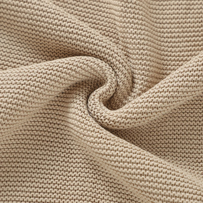 Couverture bébé en coton uni