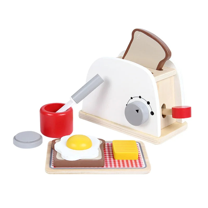 Dînette en bois pour enfants – Jeu d’imitation Montessori