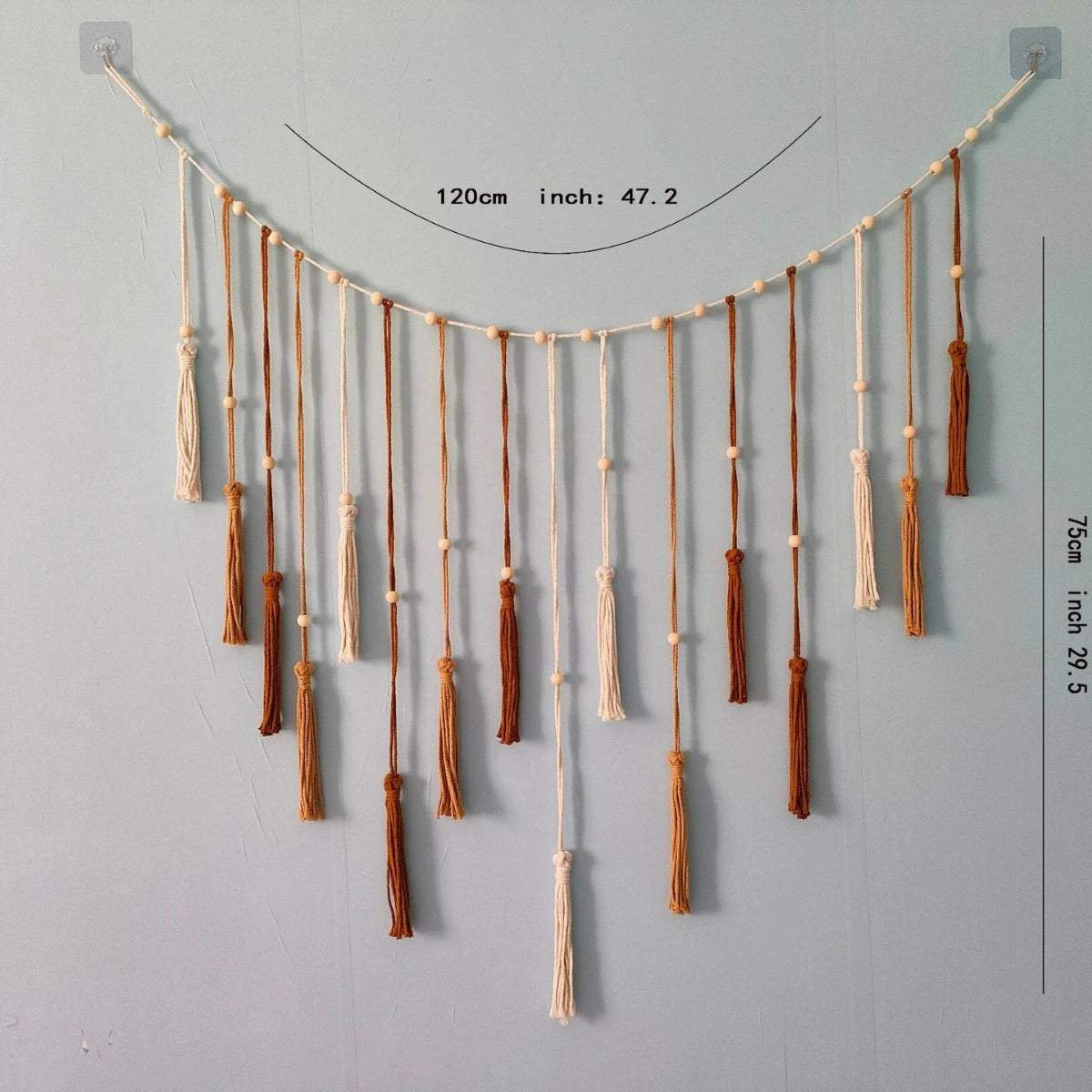 Décoration murale en macramé