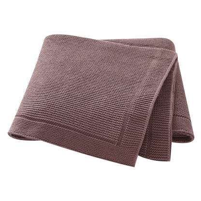 Couverture bébé en coton uni