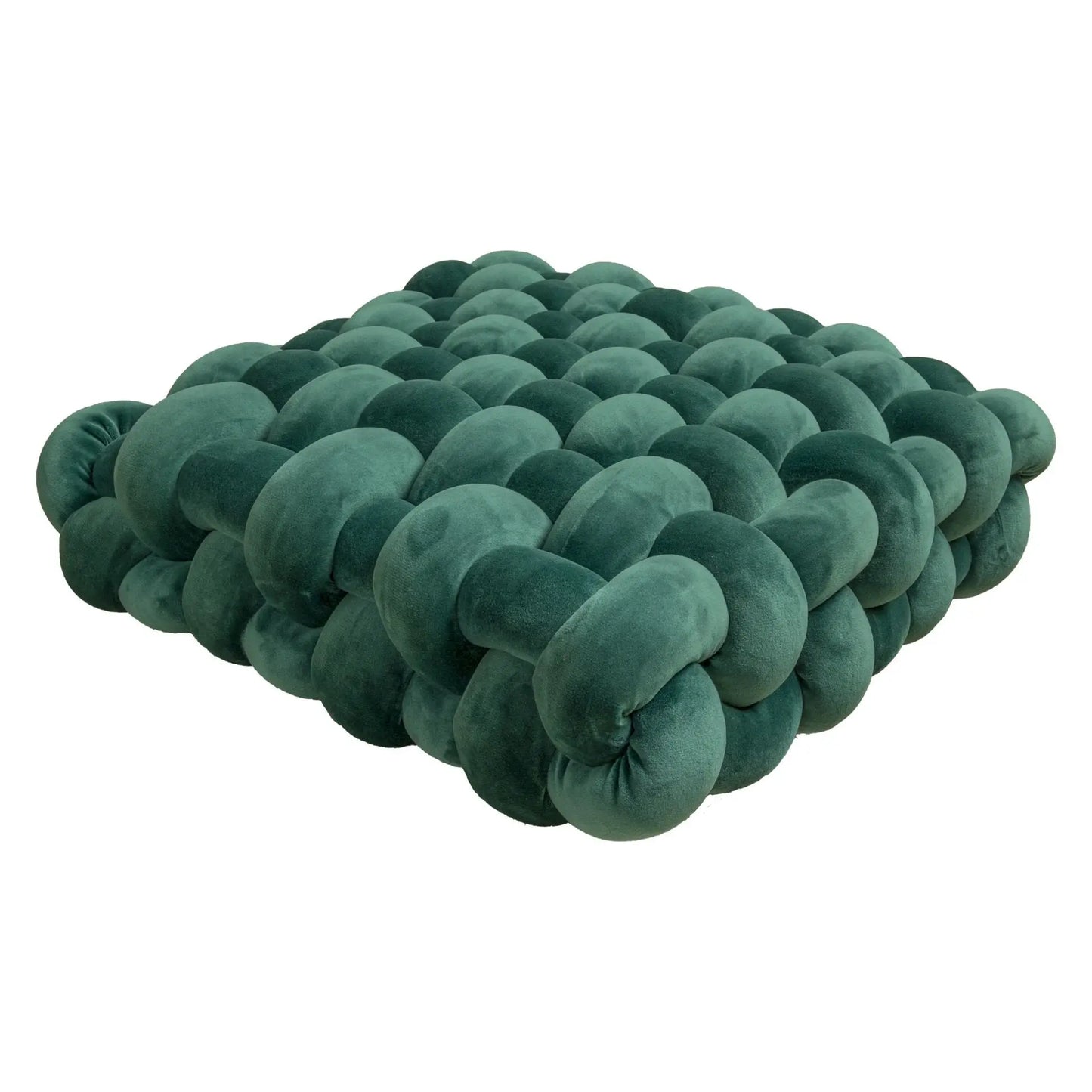 Coussin carré tressé