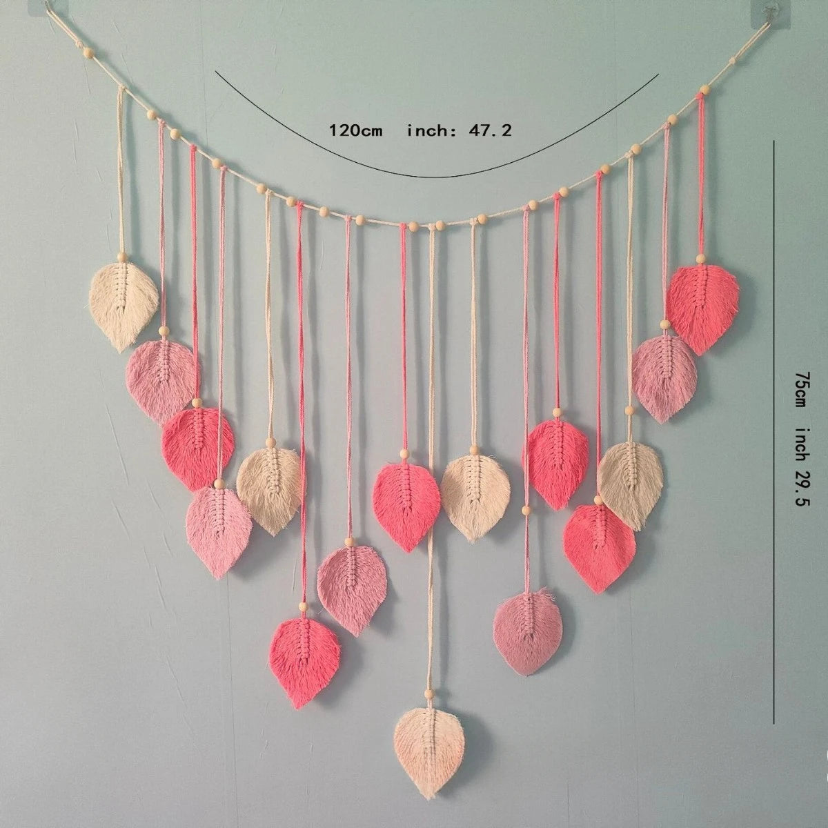 Décoration murale en macramé