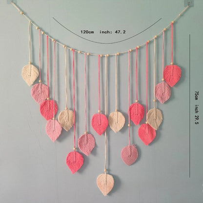 Décoration murale en macramé