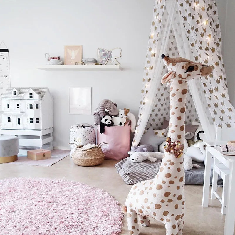 Peluche géante girafe