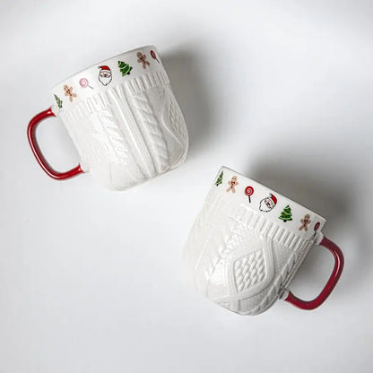 Tasses à café en céramique – Motifs de Noël & esprit cocooning