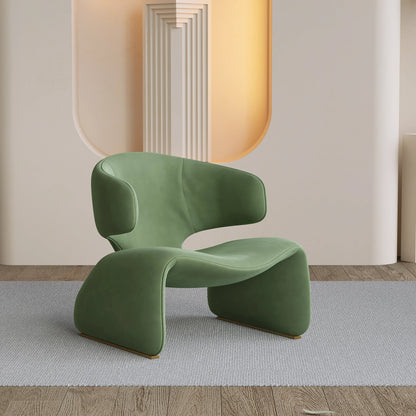 Fauteuil design en tissu – Structure en fer noir, style moderne et luxueux