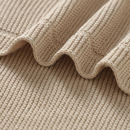 Couverture bébé en coton uni