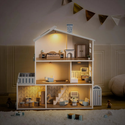 Maison de poupées en bois
